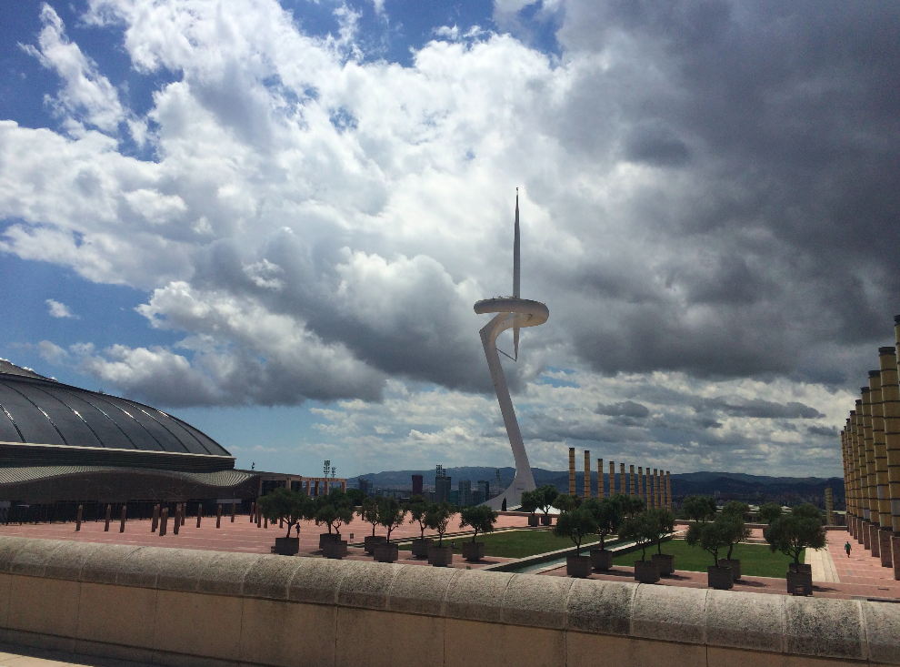 A torre de Montjuic, obra do Santiago Calatrava